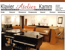 Tablet Screenshot of klavieratelier-kamm.de